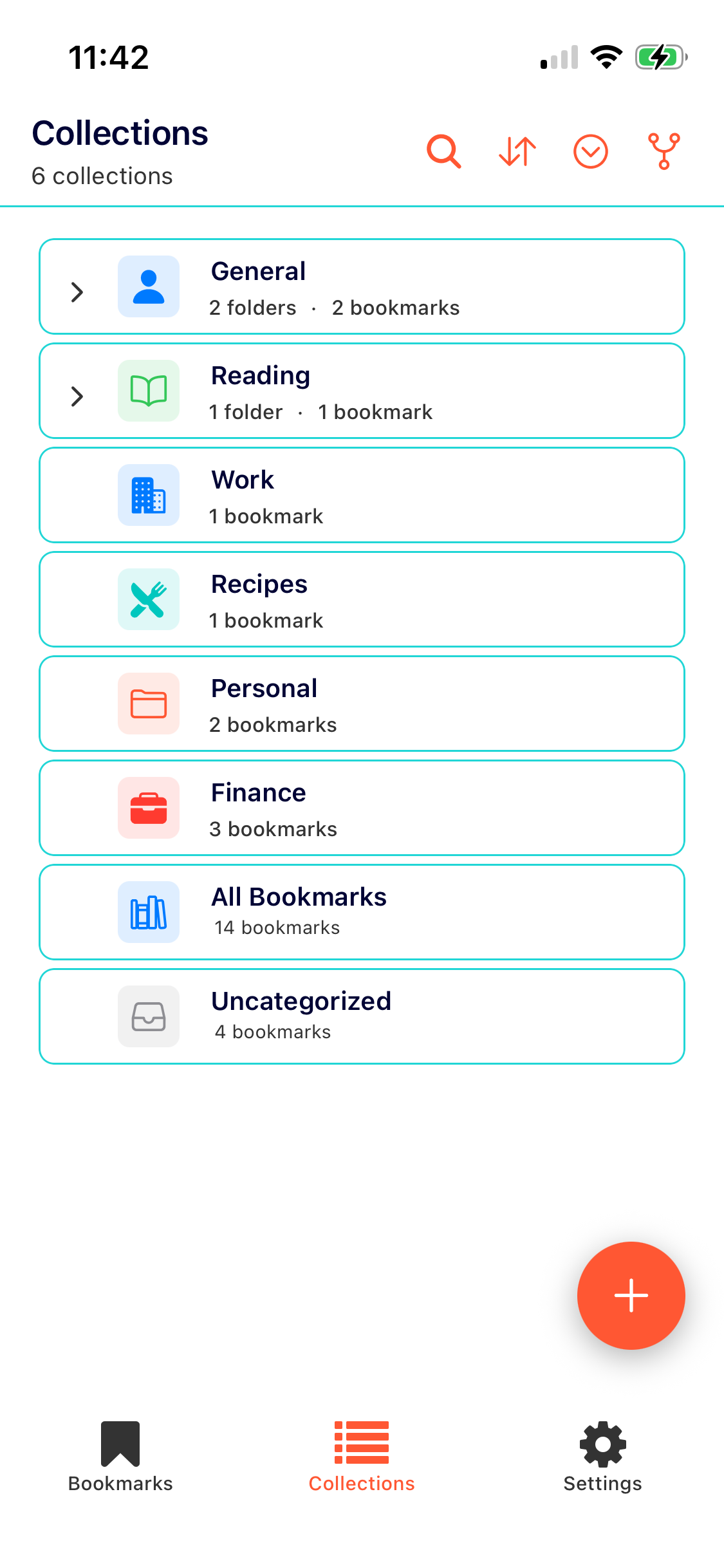 Whezit collections screenshot